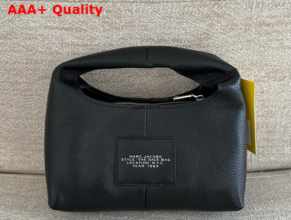 Marc Jacobs The Mini Sack Bag in Black Full Grain Leather Replica