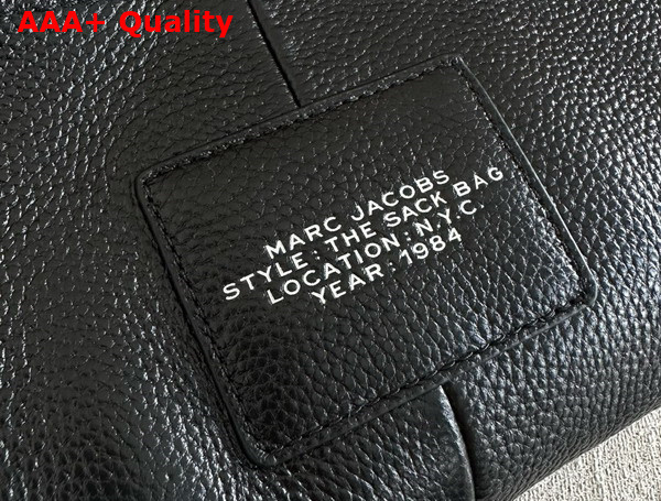 Marc Jacobs The Mini Sack Bag in Black Full Grain Leather Replica