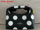 Marc Jacobs The Spots Mini Sack Bag in Black Full Grain Leather Replica