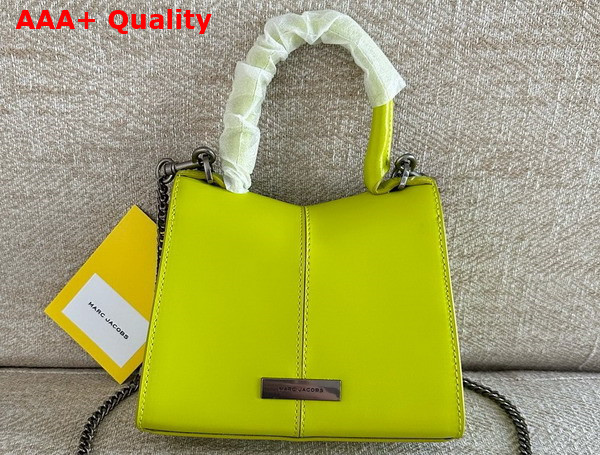 Marc Jacobs The St Marc Mini Top Handle Bag in Limoncello Smooth Leather Replica