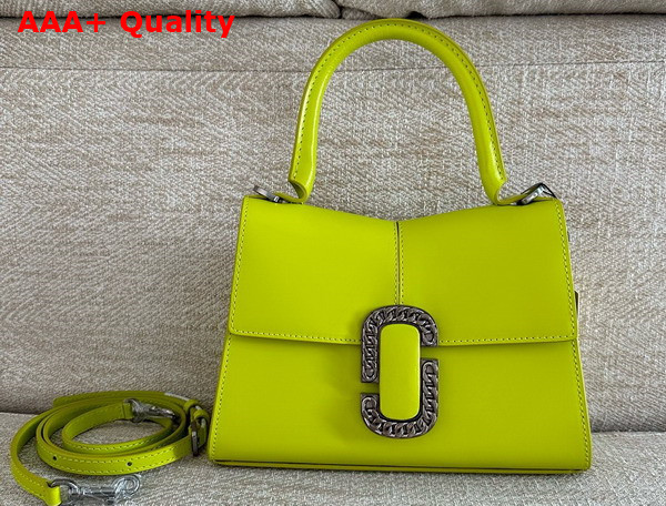 Marc Jacobs The St Marc Top Handle Bag in Limoncello Smooth Leather Replica