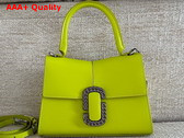 Marc Jacobs The St Marc Top Handle Bag in Limoncello Smooth Leather Replica