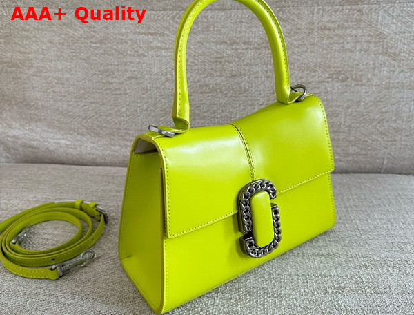 Marc Jacobs The St Marc Top Handle Bag in Limoncello Smooth Leather Replica