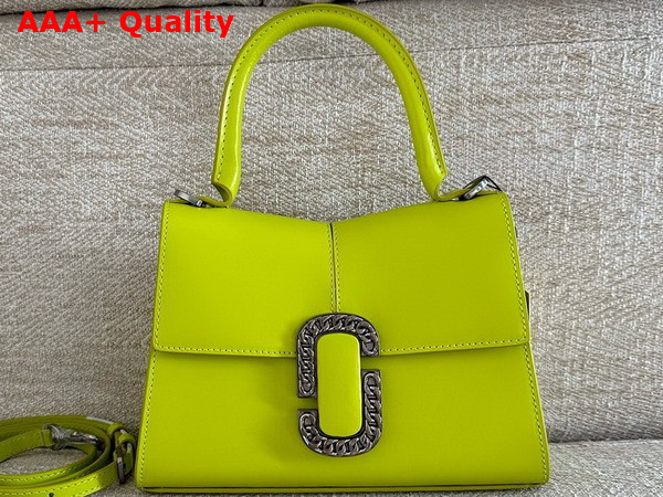 Marc Jacobs The St Marc Top Handle Bag in Limoncello Smooth Leather Replica