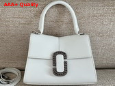 Marc Jacobs The St Marc Top Handle Bag in White Smooth Leather Replica