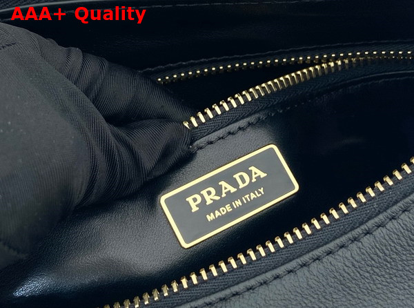 Prada Aimee Medium Leather Shoulder Bag in Black 1BC229 Replica