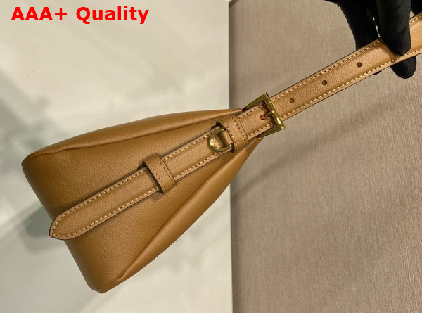 Prada Aimee Medium Leather Shoulder Bag in Caramel 1BC229 Replica