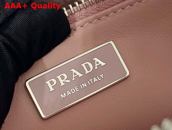 Prada Alabaster Pink Antique Nappa Leather Multi Pocket Top Handle Bag 1BB099 Replica