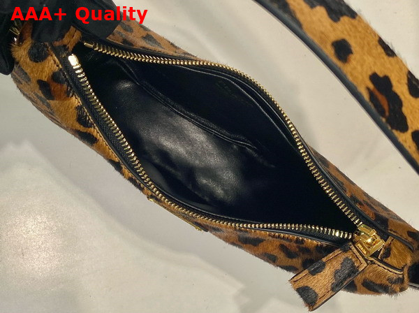 Prada Arque Printed Leather Shoulder Bag in Honey 1BC194 Replica