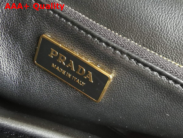 Prada Big System Nappa Patchwork Shoulder Bag in Black 1BD328 Replica