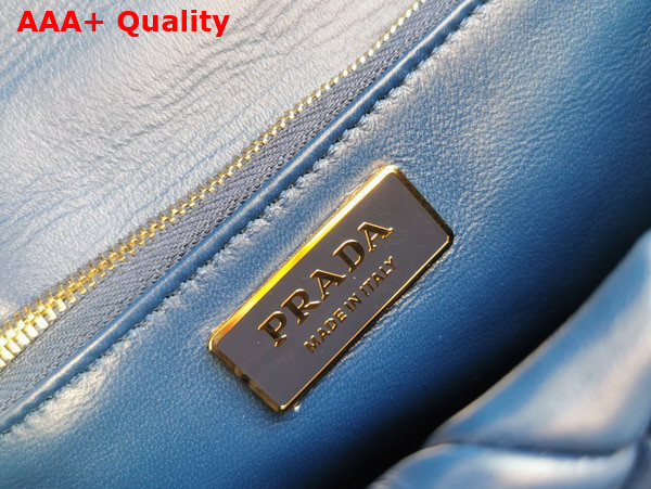 Prada Big System Nappa Patchwork Shoulder Bag in Blue 1BD328 Replica