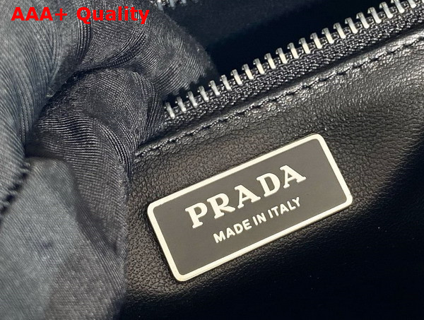 Prada Black Antique Nappa Leather Multi Pocket Top Handle Bag 1BB099 Replica