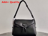 Prada Black Padded Nappa Leather Prada Signaux Bag 1BC165 Replica