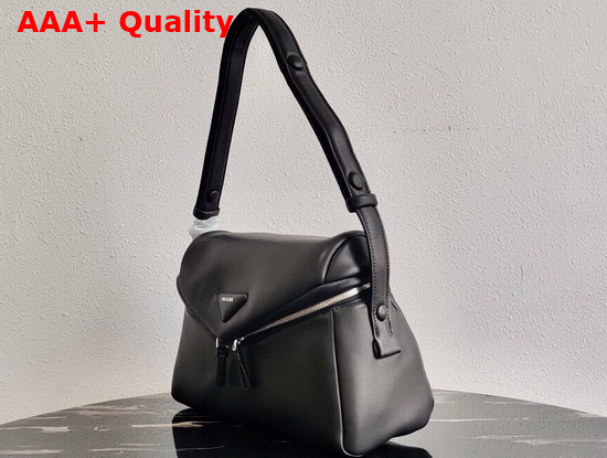 Prada Black Padded Nappa Leather Prada Signaux Bag 1BC165 Replica