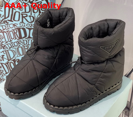 Prada Black Padded Nylon Booties 1U686M Replica