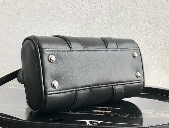 Prada Bowling Bag in Black Nappa Leather