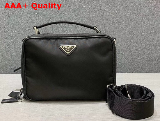 Prada Brique Nylon Cross Body Bag in Black Replica