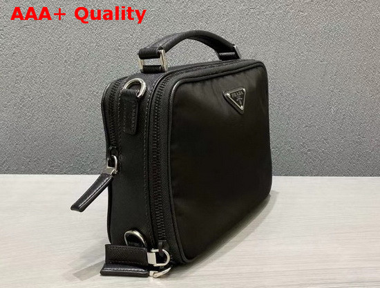 Prada Brique Nylon Cross Body Bag in Black Replica