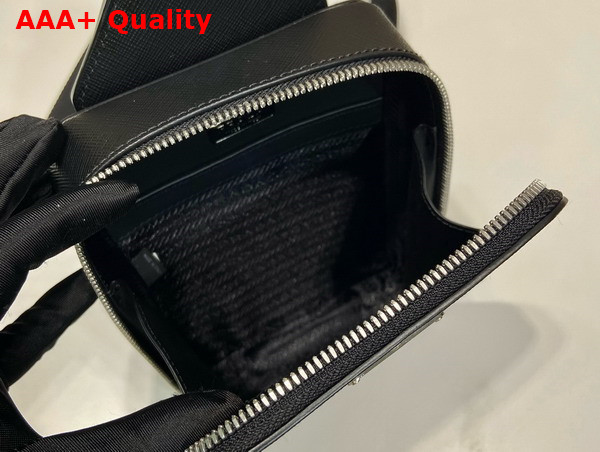 Prada Brique Saffiano Leather Bag in Black 2VZ106 Replica