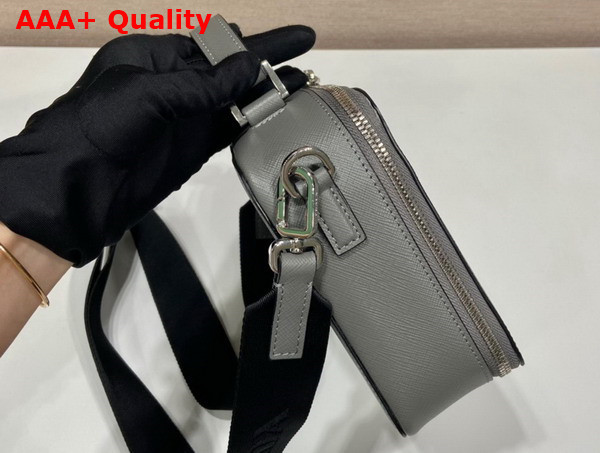 Prada Brique Saffiano Leather Bag in Marble Gray 2VH069 Replica