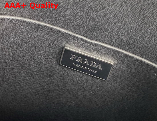 Prada Brushed Leather Handbag in Black 1BA327 Replica