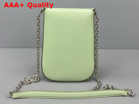 Prada Brushed Leather Mini Bag in Aqua 1BH185 Replica