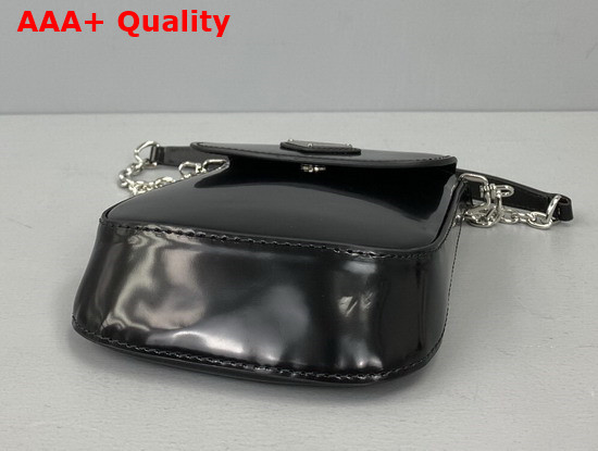 Prada Brushed Leather Mini Bag in Black 1BH185 Replica