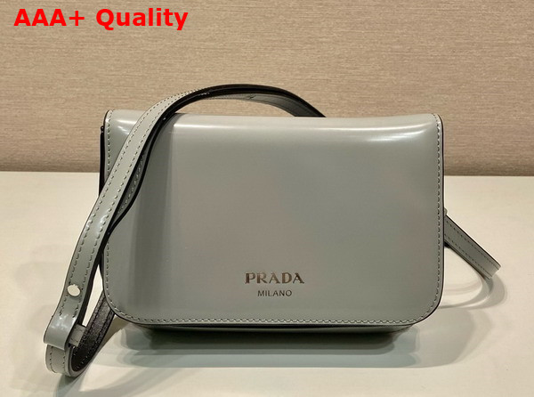 Prada Brushed Leather Mini Bag with Shoulder Strap in Cornflower 2VD061 Replica