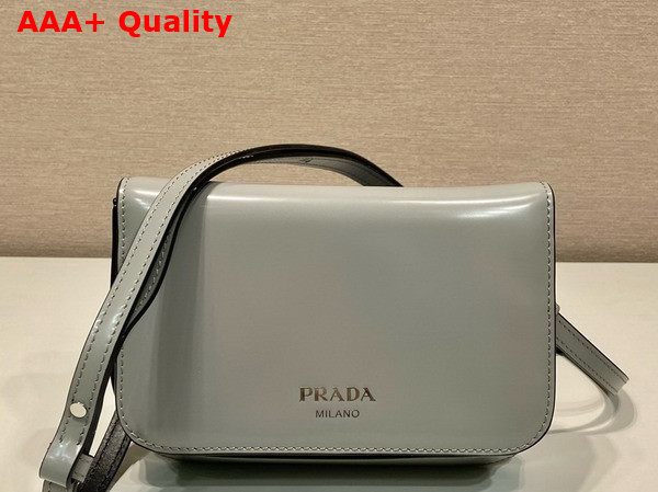 Prada Brushed Leather Mini Bag with Shoulder Strap in Cornflower 2VD061 Replica