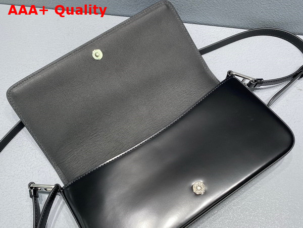 Prada Brushed Leather Prada Femme Bag in Black 1BD323 Replica