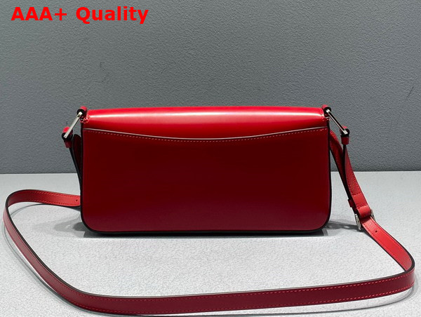 Prada Brushed Leather Prada Femme Bag in Scarlet 1BD323 Replica