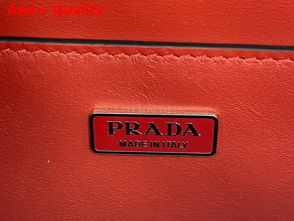 Prada Brushed Leather Prada Femme Bag in Scarlet 1BD323 Replica