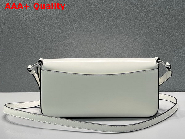 Prada Brushed Leather Prada Femme Bag in White 1BD323 Replica