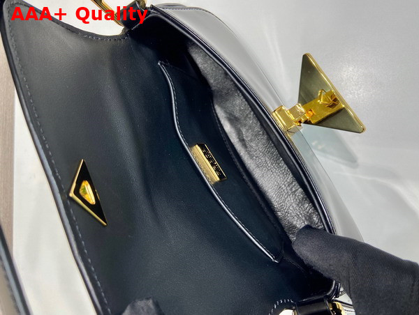 Prada Brushed Leather Shoulder Bag in Black 1BD345 Replica