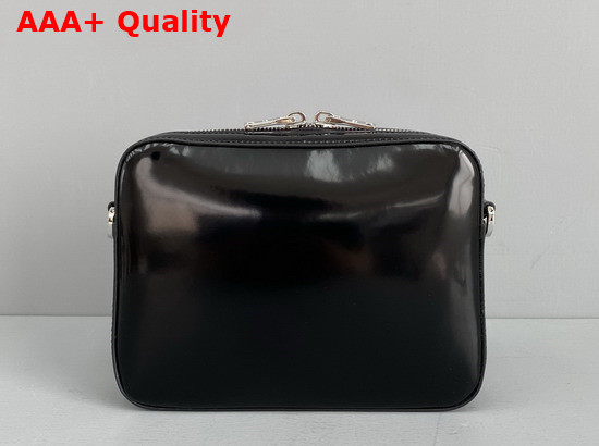 Prada Brushed Leather Shoulder Bag in Black 1BH180 Replica