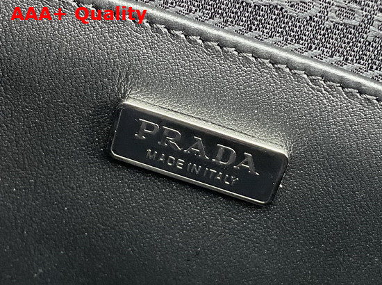 Prada Brushed Leather Shoulder Bag in Black 1BH180 Replica