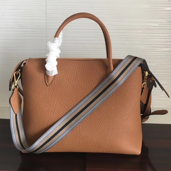 Prada Calf Leather Handle Bag in Brown