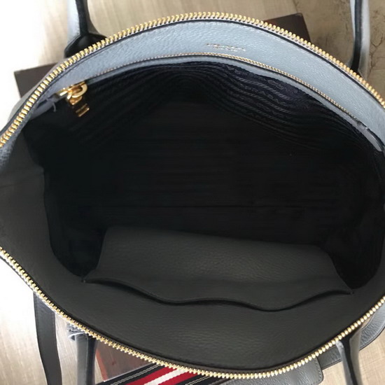 Prada Calf Leather Handle Bag in Light Blue