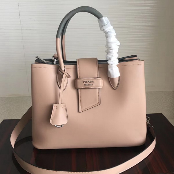 Prada Calf Leather Tote in Pink