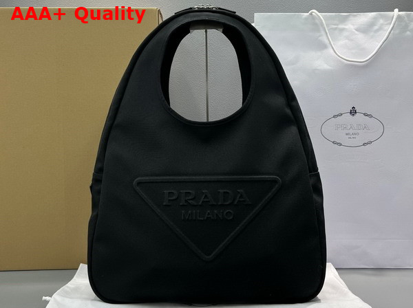 Prada Canvas Hobo Bag in Black Replica