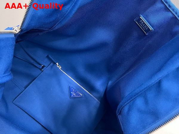 Prada Canvas Hobo Bag in Blue Replica