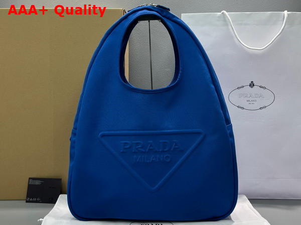 Prada Canvas Hobo Bag in Blue Replica