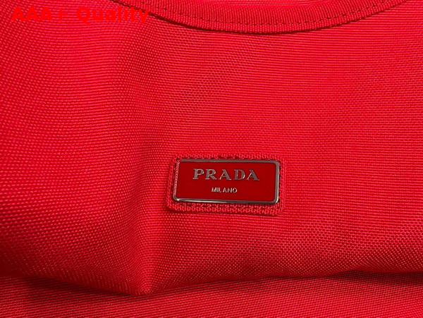 Prada Canvas Hobo Bag in Red Replica