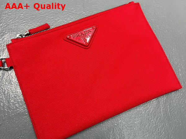 Prada Canvas Hobo Bag in Red Replica