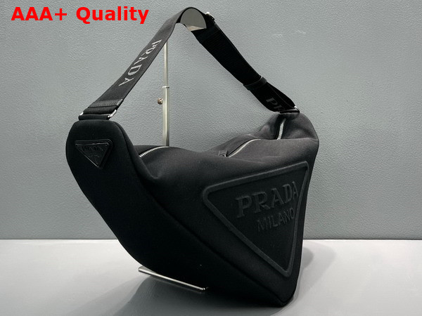 Prada Canvas Prada Triangle Bag in Black 2VY007 Replica