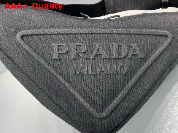 Prada Canvas Prada Triangle Bag in Black 2VY007 Replica