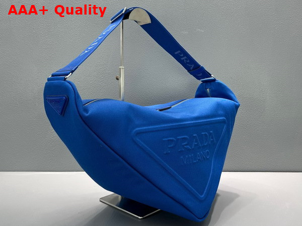 Prada Canvas Prada Triangle Bag in Cobalt Blue 2VY007 Replica