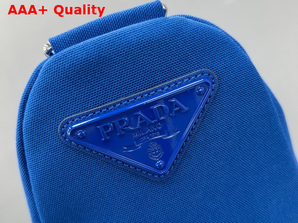 Prada Canvas Prada Triangle Bag in Cobalt Blue 2VY007 Replica