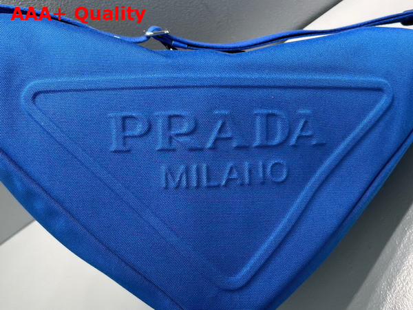 Prada Canvas Prada Triangle Bag in Cobalt Blue 2VY007 Replica