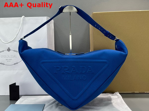 Prada Canvas Prada Triangle Bag in Cobalt Blue 2VY007 Replica